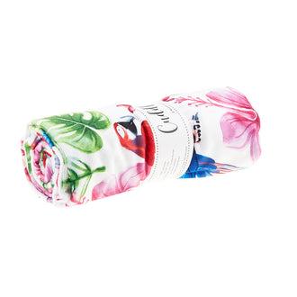 Cuddle® Digital Print - Parrots Pink 2 Yard Cut