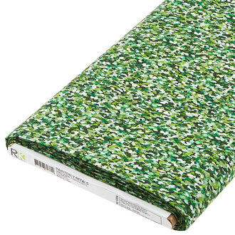 Painterly Petals - Green Dots 10 Yard Bolt