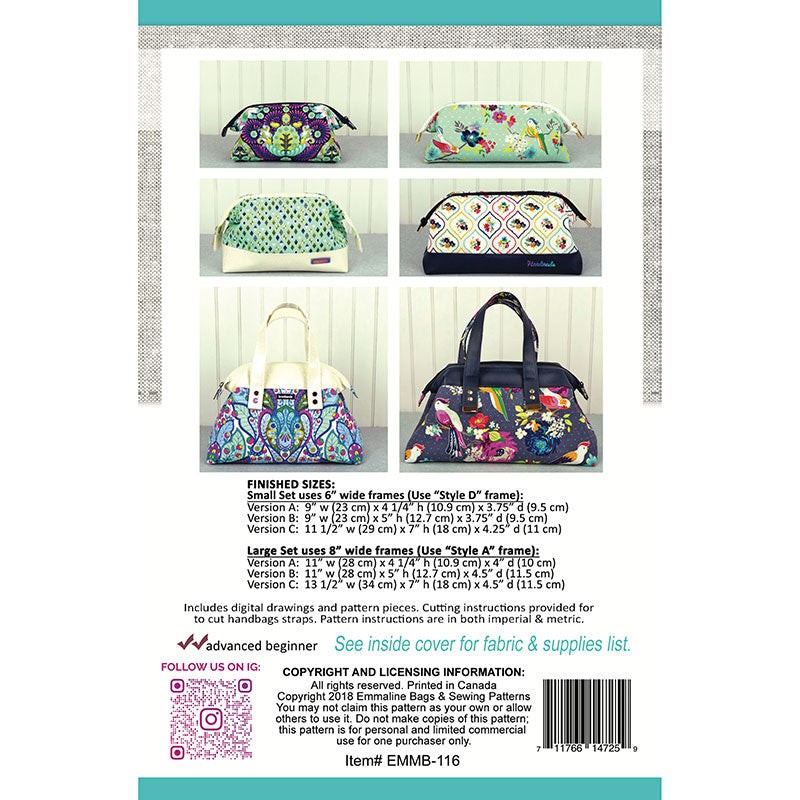 Trifecta Zip Bags Pattern Alternative View #1