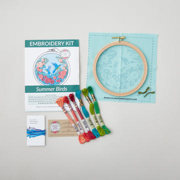 Summer Hummingbird Embroidery Kit Alternative View #4
