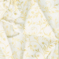 Holiday Flourish - Snow Flower - Gold ColorstorySwirls Cream Yardage Alternative View #1