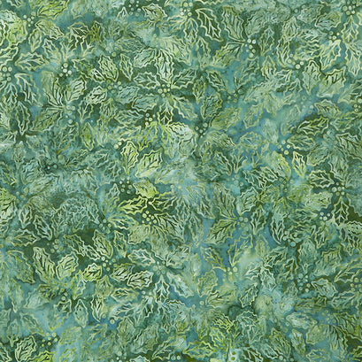 Artisan Batiks Wintergreen - Holly Holly Yardage