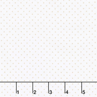 Swiss Dot - Swiss Dot Beach on White Yardage