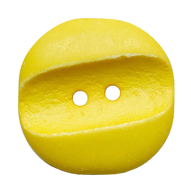 Square Polyamide 28mm Button - Yellow Primary Image