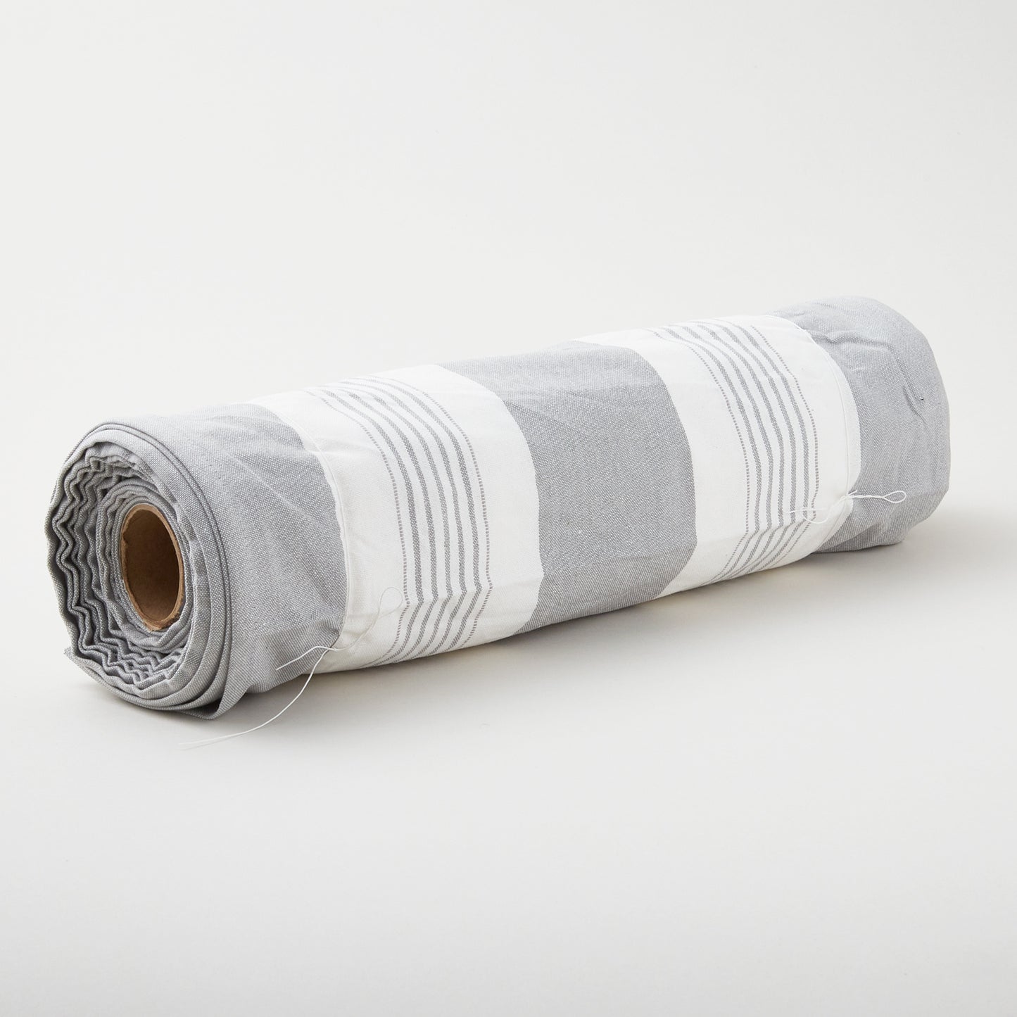 Easy Living Toweling - Wide Multi Stripe Silver Yardage Alternative View #1