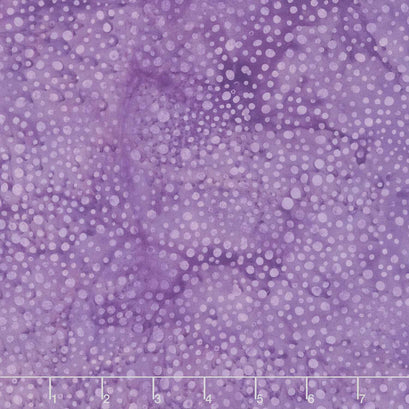 English Lavender Batiks - Dot Purple Foxglove Yardage
