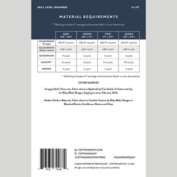 Digital Download - Squared Up Quilt Pattern Alternative View #1