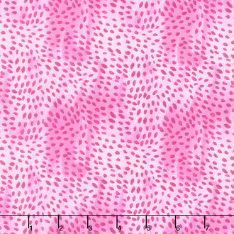 Let the Sea Set You Free - Swirl Dots Pink Yardage