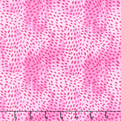 Let the Sea Set You Free - Swirl Dots Pink Yardage