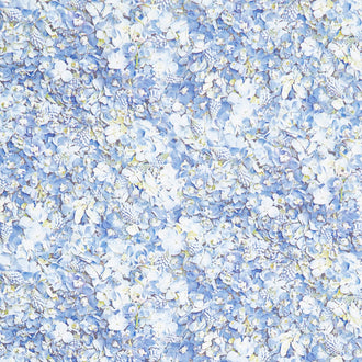 Hand Picked - Forget Me Not Pale Skies Pale Blue Yardage