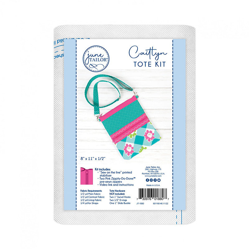 Caitlyn Crossbody Tote Bag Kit - Zippity-Do-Done™ Pink Alternative View #2
