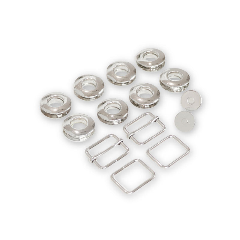 Sallie Tomato Joanna Backpack Hardware Kit - Nickel Primary Image