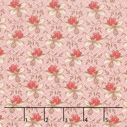 Cocoa Pink - Thistle Rose Yardage Primary Image