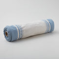 Vista Toweling - Border Stripe Sky 18" Wide Yardage Alternative View #1