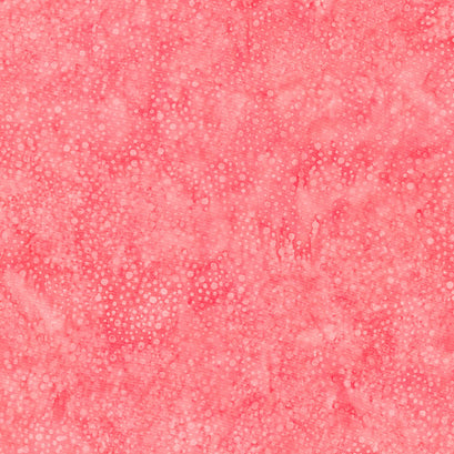 Honey Bee Batiks - Dots Red Flamingo Yardage