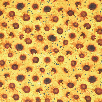 Novelty - Packed Sunflowers Sunflower Yardage