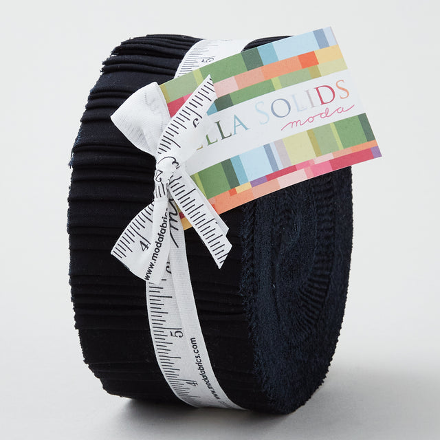 Bella Solids Black Jelly Roll Primary Image