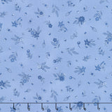 French Quarter - Small Floral Light Blue Yardage Primary Image