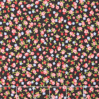 Guernsey - Isola Small Floral Charcoal Yardage
