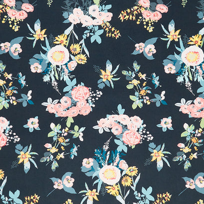 Capri - Giardini di Augusto Blue Yardage