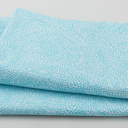 Vine Maze - Aqua 108" Wide 3 Yard Cut