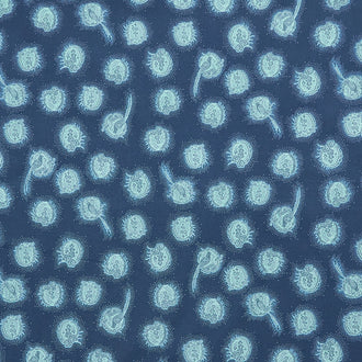 Willow Hollow - Cameos Dark Blue Yardage