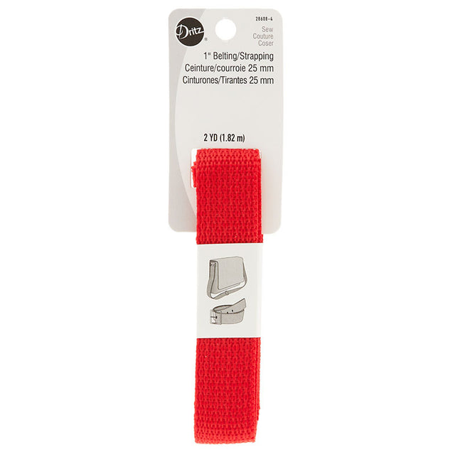 1" Polypro Purse Strapping - Red Primary Image