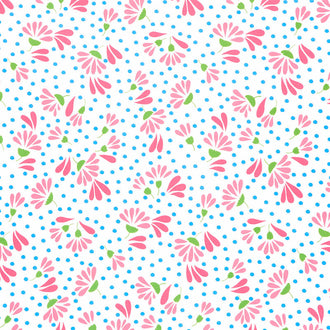 Picnic Pop! - Wild Flowerberry Wow White Yardage