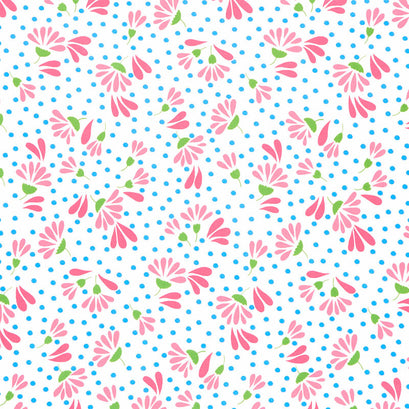 Picnic Pop! - Wild Flowerberry Wow White Yardage