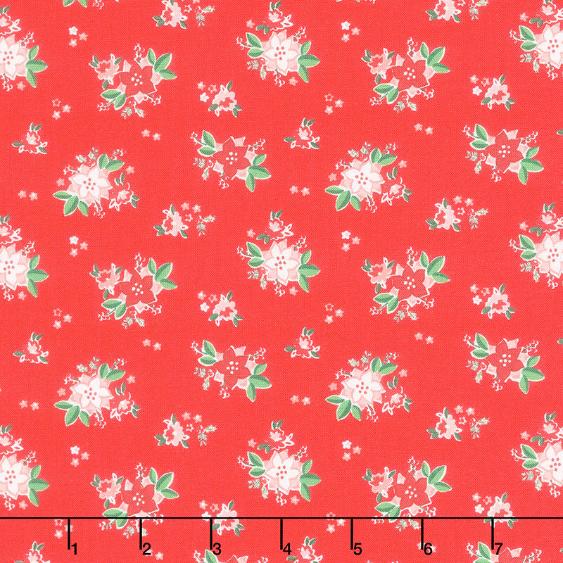 Pixie Noel 2 - Poinsettias Red Yardage Primary Image