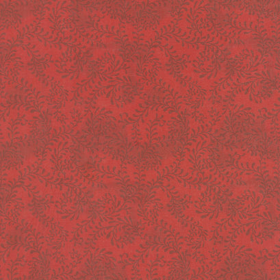 Wilmington Essentials - Swirling Leaves Red 108" Wide Backing Yardage