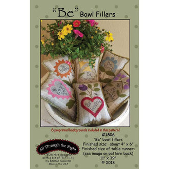 "Be" Bowl Fillers Pattern
