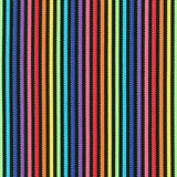Be Colorful - Stripe Black Rainbow Metallic Yardage