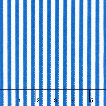 Be Colorful - Stripe Blue Metallic Yardage