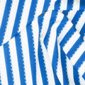 Be Colorful - Stripe Blue Metallic Yardage