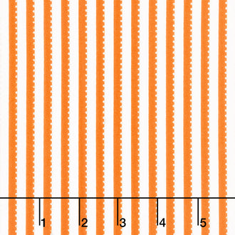Be Colorful - Stripe Orange Metallic Yardage