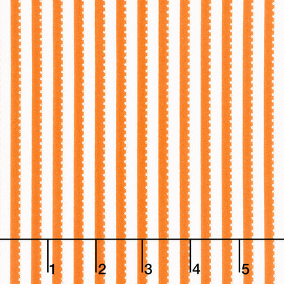 Be Colorful - Stripe Orange Metallic Yardage