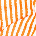 Be Colorful - Stripe Orange Metallic Yardage