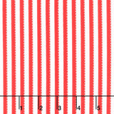 Be Colorful - Stripe Red Metallic Yardage