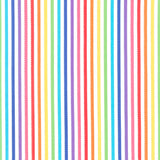 Be Colorful - Stripe White Rainbow Metallic Yardage