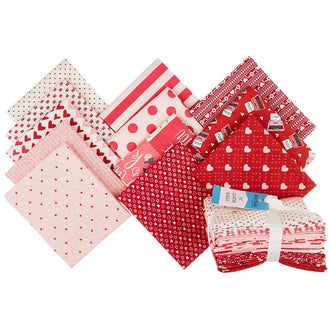 Be My Valentine Red Fat Quarter Bundle