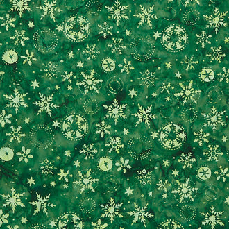 Winter Wonder Batiks - Winter Wonder Olive Yardage