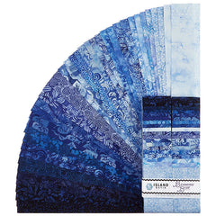 Beaming Blue Batiks Strips