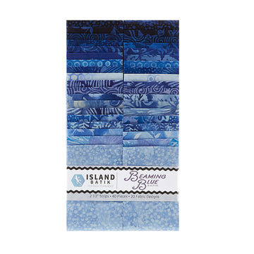 Beaming Blue Batiks Strips