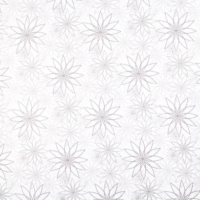 Beautiful Backing - Star Flower White Gray 108" Wide Backing