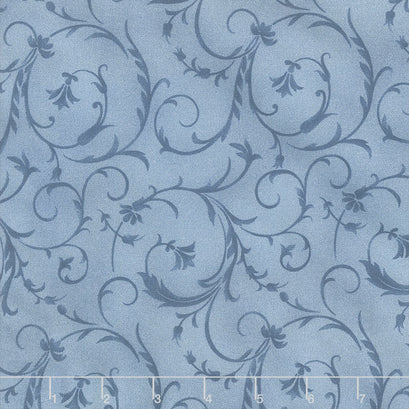 Beautiful Backings - Elegant Scroll Blue Eyes 108" Wide Backing