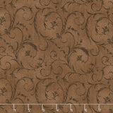 Beautiful Backings - Elegant Scroll Brown 108" Wide Backing
