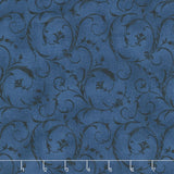 Beautiful Backings - Elegant Scroll Midnight Blue 108" Wide Backing