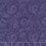 Beautiful Backings - Elegant Scroll Rich Purple 108" Wide Backing