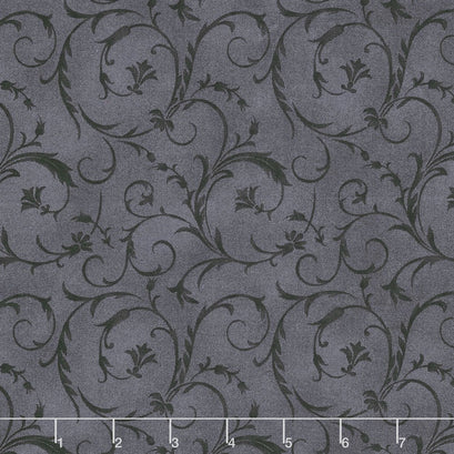 Beautiful Backings - Elegant Scroll Soft Black 108" Wide Backing
